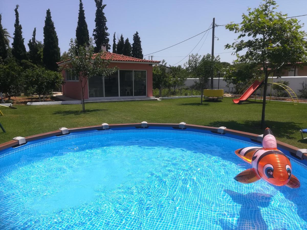 Marathon Beachside Villa 100M From The Beach Schinias Luaran gambar