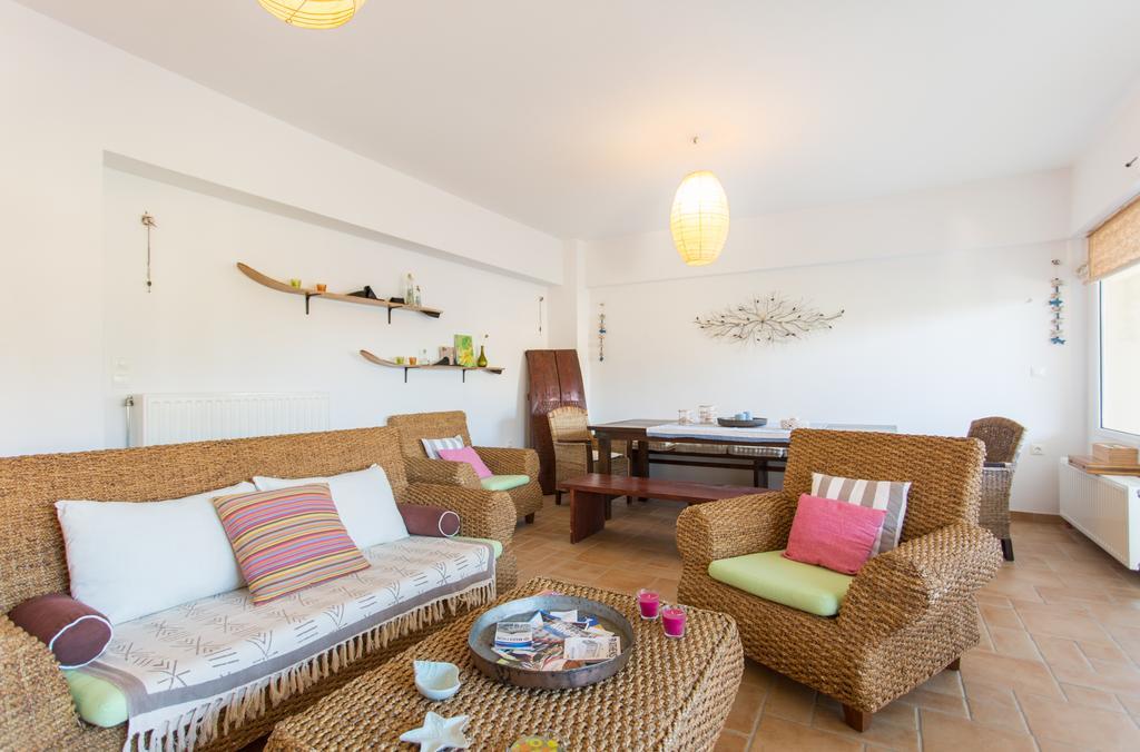 Marathon Beachside Villa 100M From The Beach Schinias Luaran gambar